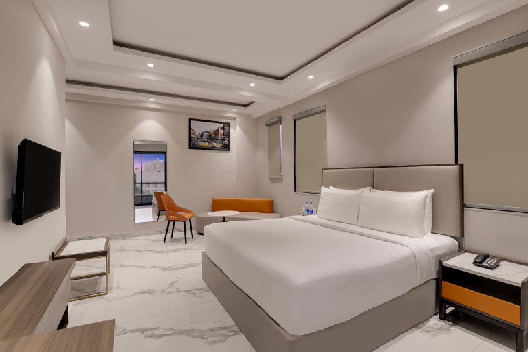 Suite with Bathtub and Balcony