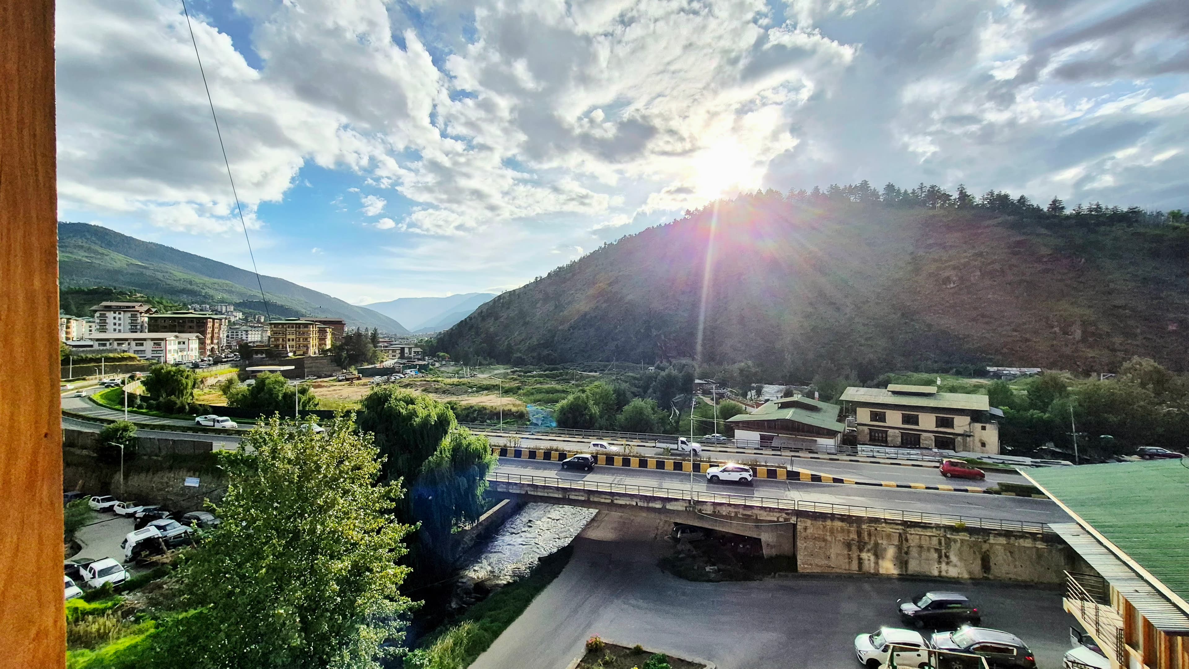 View from hotel