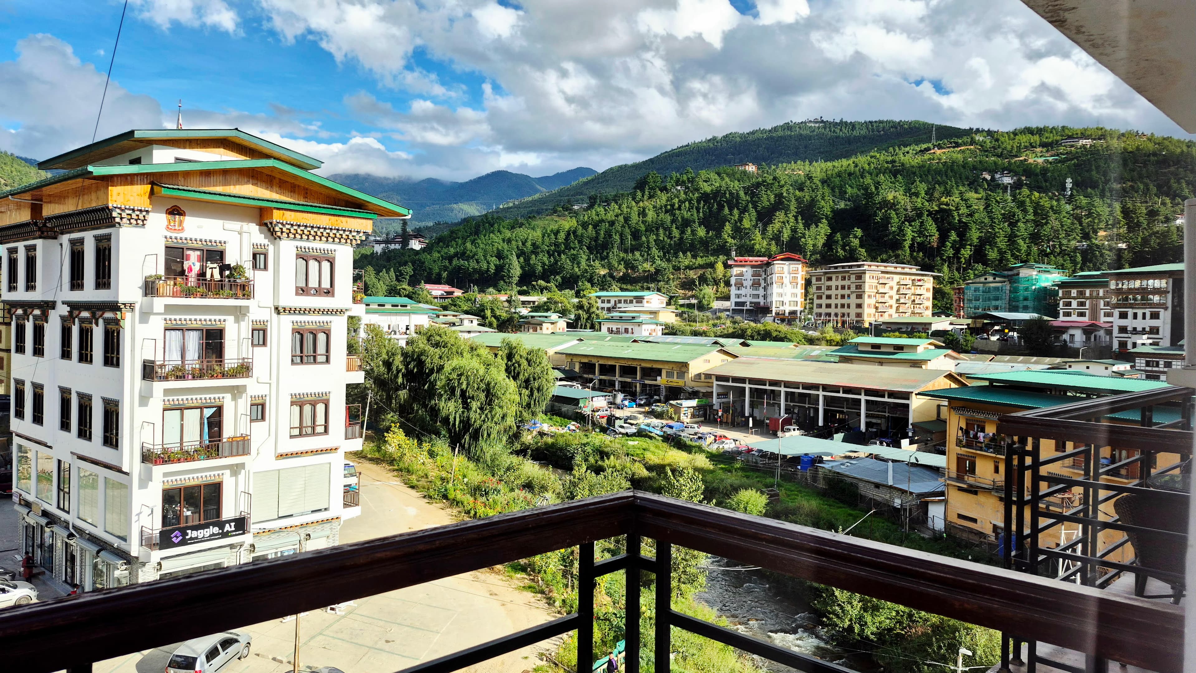 View from hotel